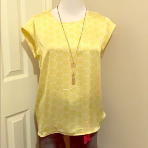 Mixed Media Honeycomb Blouse